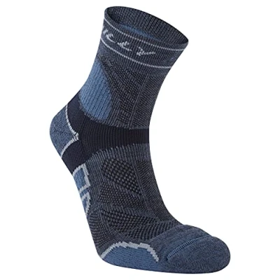 Image of Hilly Unisex Trail Anklet Max Cushioning, Running Sock, Marine/Navy, M UK