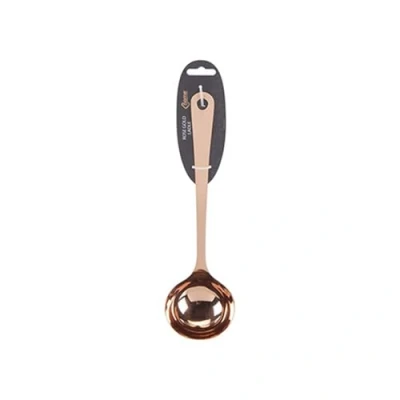 Image of Elegant Stainless Steel Copper Plated Finish Rose Gold Ladle (1 Pc.) Unique Kitchen Accessory for Stylish Hosts