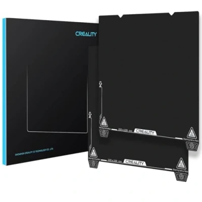 Image of Creality Official 2PCS Ender 3 V3 SE Build Plate, 235x235mm PEI Sheet Textured Surface Flexible Removable Spring Steel Print Platform for 3S1/3S1 Pro/3V2 Neo/3V3/3V3 KE K1/K1C(No Magnetic Base)