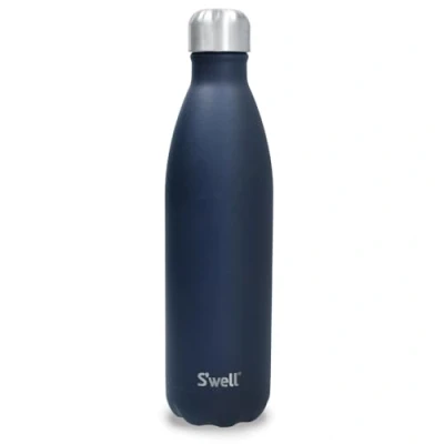 Image of S&#039;well Stainless Steel Reusable Water Bottle, 750ml, Azurite, Triple Insulated and Leak Proof Drinking Bottle for Hot Cold Beverages up to 48h Cold/24h Hot, Blue