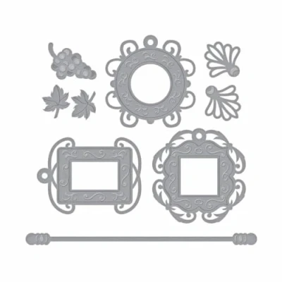 Image of Spellbinders Merry Christmas Shapeabilities Die, Metal, Brown, 19.6 x 12.4 0.2 cm