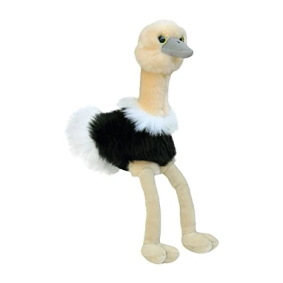 Image of Aurora, 31191, Mini Flopsie Ozzi Ostrich, 8In, Soft Toy, Black and White