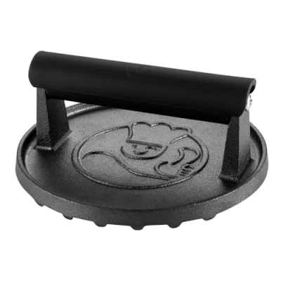 Image of 900g Smash Burger Press for Griddle, Heavy Duty Hamburger w/Heat Resistant Handle, Cast Iron Grill Press,Bacon Press, Round Smasher Meat BBQ Grilling Accessories