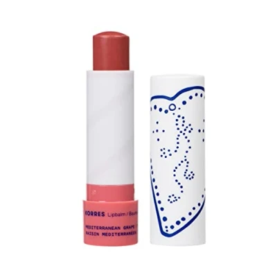 Image of KORRES Mediterranean Grape Lip Balm Tinted Neutral Purple