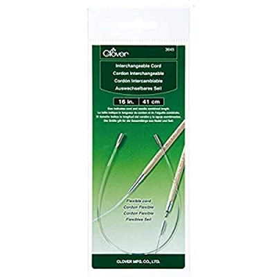 Image of Clover Interchangeable Cord 16 Inches, Other, Multicoloured, 2.12 x 9.62 19.78 cm