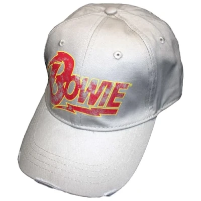 Image of David Bowie Baseball Cap Flash Logo Official Sand One Size
