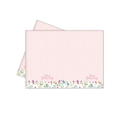 Image of Disney Princess Party Table Cover Birthday Supplies Disposable Tableware, Pink, 120cm x 180cm (10020758)