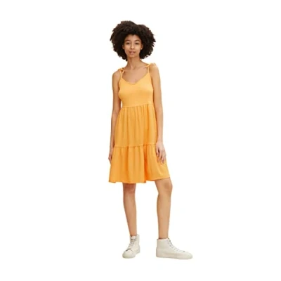 Image of Tom Tailor Denim Women&#039;s 1031753 Dress, 11188 Orange Bliss, S