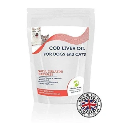 Image of Cod Liver Oil Cat and Dog Pets 300mg x 250 Capsules