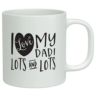 Image of Shopagift I Love my Dadi Lots and White 10oz Mug Cup