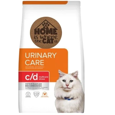 Image of AETN Creations Prescription Diet Feline C/D Stress Urinary Cat Bundle 1.5kg Dry Food in Chicken plus Treat for Optimal Tract Health