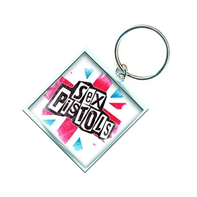 Image of Sex Pistols Keyring Keychain Union Jack Official One Size