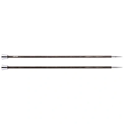 Image of KnitPro Royale: Knitting Pins: Single Ended: 25cm x 4.50mm, Birchwood, brass, Multi Colour, 4.5mm