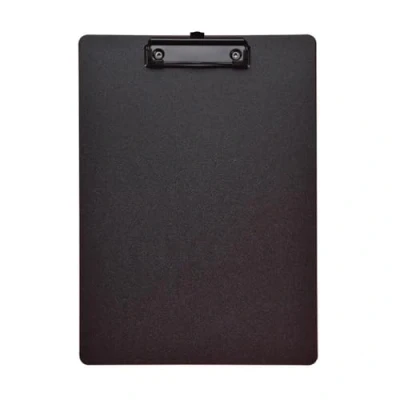 Image of Coloured File Folders Memo Clip Board Clips, A4 Folder Clipboard, Writing Pad, Test Paper Storage Organizer, School Supplies, Office Stationary Wallets Folders(Black)