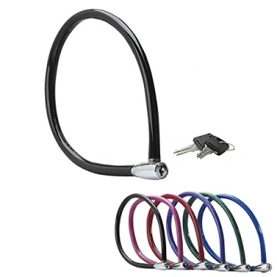 Image of MASTER Lock Bike Cable [Key] [55 cm Colourful Cable] [Outdoor] 8630 F Ideal for Bike, Electric Skateboards, Strollers, Lawnmowers and other Outdoor Equipments