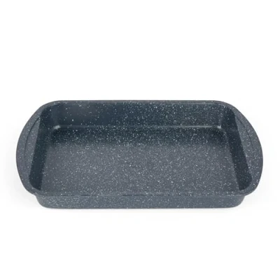 Image of Russell Hobbs RH0999EU Nightfall Stone 38 cm Roasting Pan Non Stick Roaster, Deep Baking Tray, Carbon Steel Ovenware, Ideal for Meat and Vegetables, Large Oven Tin, PFOA Free, Safe