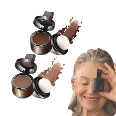 Image of Waverlo Magic Root Cover Up, Hairline Shadow Powder Waverly Blonde, Instant Hair Shading Powder, Touch up Toppers (Brown + light brown)
