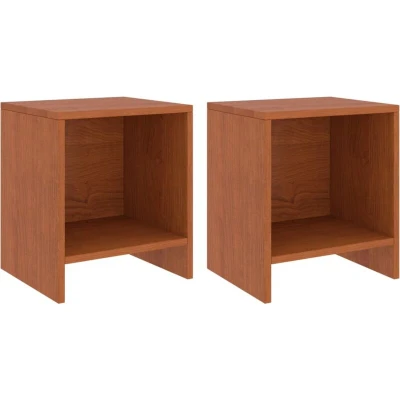 Image of vidaXL Bedside Cabinets 2 pcs Honey Brown 35x30x40 cm Solid Pinewood