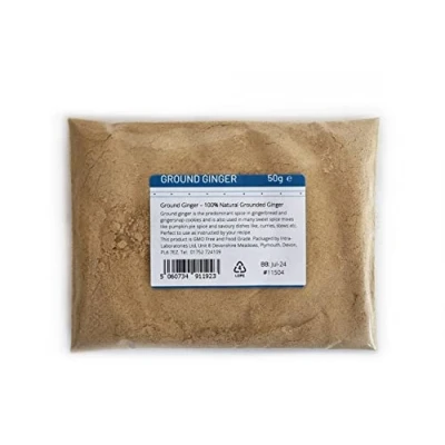 Image of Entirely Ingredients Ground Ginger 50g Selected for the Premium Quality Food Grade