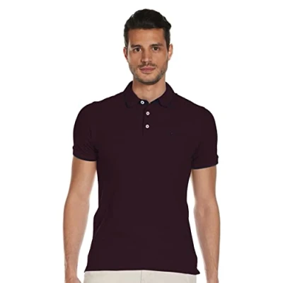 Image of Jack &amp; Jones Men&#039;s Jjepaulos Polo Ss Noos Shirt, Red (Port Royale), S