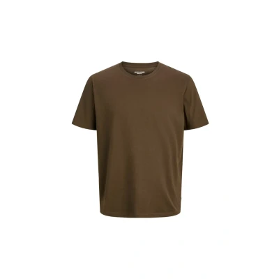 Image of JACK &amp; JONES Men&#039;s Male Einfarbig T Shirt Jjeorganic Basic Tee SS O Neck Noos, Delicioso, M