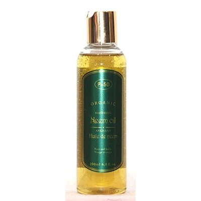 Image of ORGANIC INDIAN NEEM OIL/SKIN MASSAGE CARE/HAIR CARE OIL 200ml By P+50 Fragrance Free