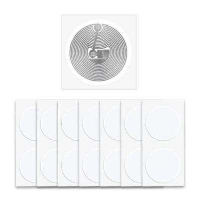 Image of 22 pcs NFC Tags NTAG213 Sticker, Blank Round 213 Labels 25mm, 144 Bytes Memorys 13.56 MHz RFID Tag for TagMo and All Enabled Smartphone &amp; Devices