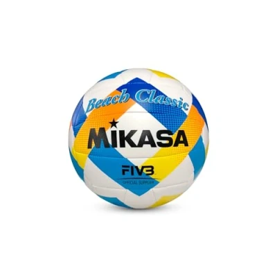 Image of MIKASA Classic BV543C VXA Y Beach Volleyball, Adults, Unisex, Multicoloured (Multicoloured), One Size