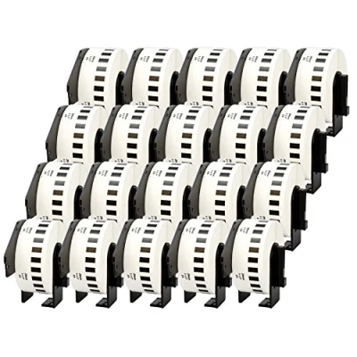 Image of 20 Compatible Rolls DK22210 DK 22210 29mm x 30.48m Continuous Address Labels for P Touch QL 500 550 560 570 700 800 810W 820NWB 1050 1060N 1100 1110NWB