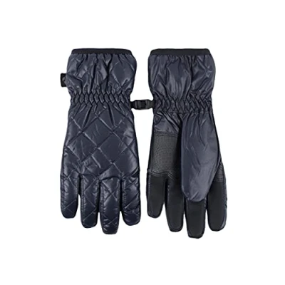 Image of Women&#039;s 1 Pair SOCKSHOP Heat Holders Bryce Quilted Gloves Black S/M