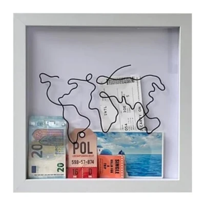 Image of Adventure Archive Box，Personalised Travel Ticket Collection Box，Memory Box for Keepsakes，Movie Sporting Events Concert Theatre Gifts