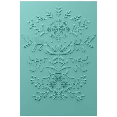 Image of Sizzix 3 D Textured Impressions Embossing Folder Yuletide by Catherine Pooler, Grey