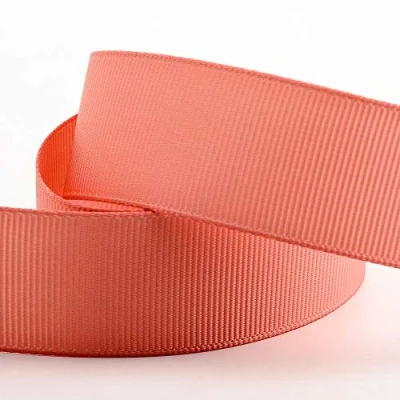 Image of Italian Options Grosgrain Ribbon, 25mm x 10 Metre Roll, Rose Gold