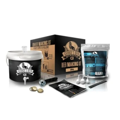 Image of DIAH DO IT AT Home Beer Making Kit 5 litre George&#039;s Brew Craft Starter Equipment and Ingriedients (IPA)