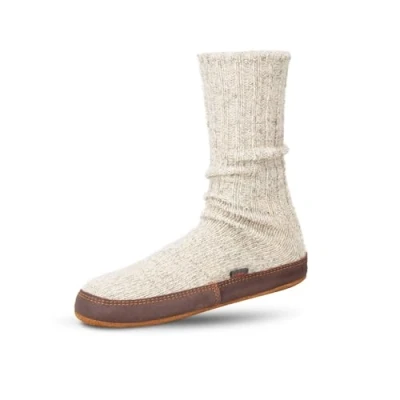 Image of Acorn Unisex Loafer, Light Grey Ragg Wool, Large UK