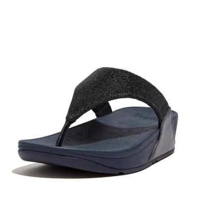 Image of Fitflop Women&#039;s LULU OPUL Toe Post Sandals, Midnight Navy, 3 UK