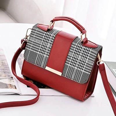Image of Cllym Summer Fashion Women Bag Leather Handbags PU Shoulder Bags Small Flap Crossbody for Messenger With Sale,8,20x15x6cm