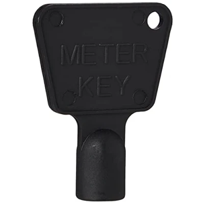 Image of A1SONIC® Gas Meter Box Key Triangular Electric Utility Black Plastic (ONE)