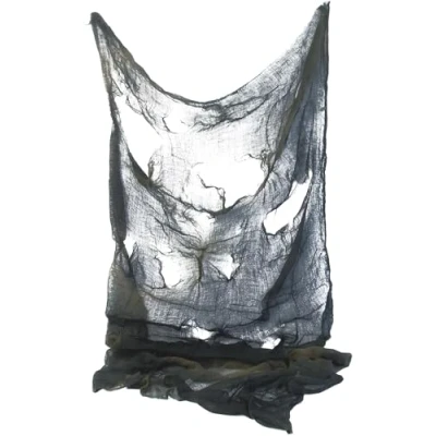 Image of Smiffys Creepy Cloth, Grey 75cm x 180cm, Halloween Fancy Dress Accessory, Accessories Up decorations