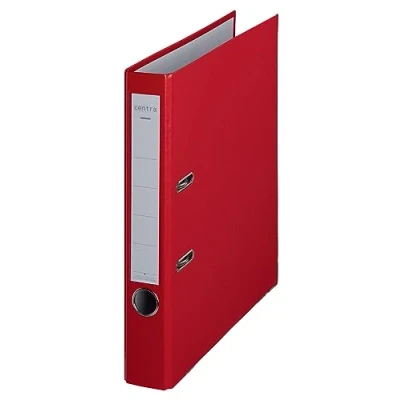 Image of Leitz A4 Folder With Plastic Surface, Spine Width 55mm, Pack Of 25, Red
