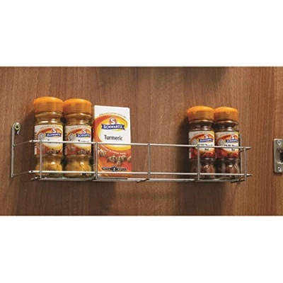 Image of Kitchen Single Tier Spice Rack to Suit 300,400 &amp; 500mm Wide Door (for 400mm Door)