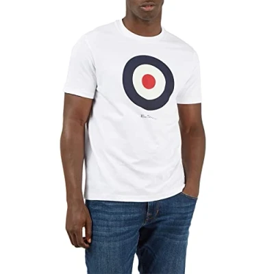 Image of Ben Sherman Mens White Short Sleeve T Shirt
