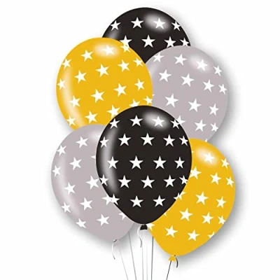 Image of Amscan 9912796 Rtl Balloon 6Pk Stars