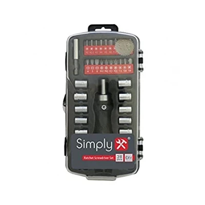 Image of 7x Simply 38pc Ratchet Screwdriver Set BSCR06
