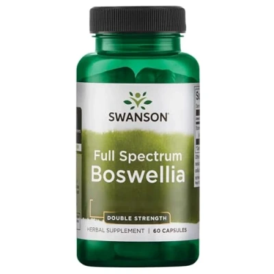 Image of Swanson, Full Spectrum Boswellia, Double Strength, 800mg, Frankincense Resin, Boswellia serrata, 60 Capsules, SOYA Free, Gluten GMO Free