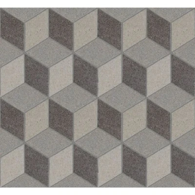 Image of Verona Art Rock Cube Lappato Porcelain Mosaic Tile Grey 295 X 340mm Pack Of 10