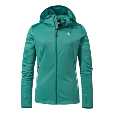 Image of Schöffel Women&#039;s Fleece Hoody Svardalen L Jacket, Teal, 34 (EU)