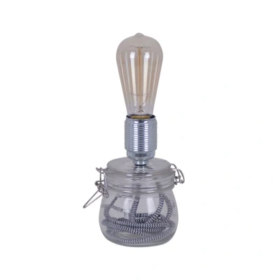 Image of Näve Max table lamp with a glass base