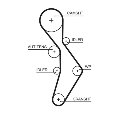 Image of 06D109119B Timing Belt GATES FleetRunner Micro V Stretch Fit 5604XS 148 1184mm 23mm AUDI: TT Coupe, A3 Hatchback, Sportback