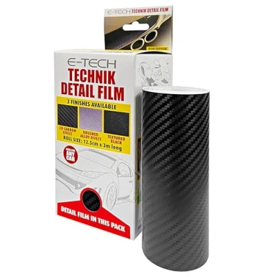 Image of E TECH Textured 3D Carbon Fibre Effect Detailing Film